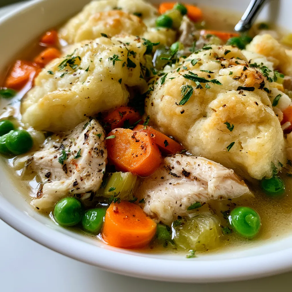 Easy Slow Cooker Chicken and Dumplings