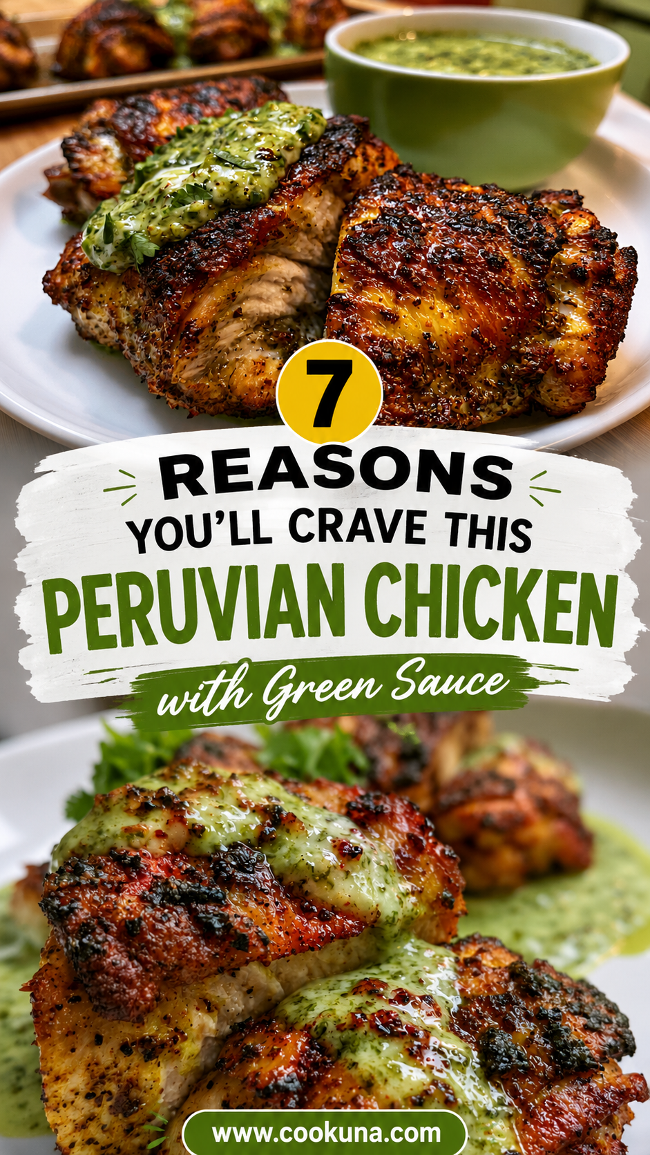 Flavorful Peruvian Chicken with Green Sauce