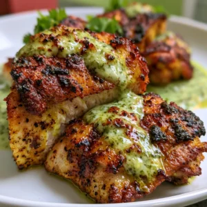 Flavorful Peruvian Chicken with Green Sauce