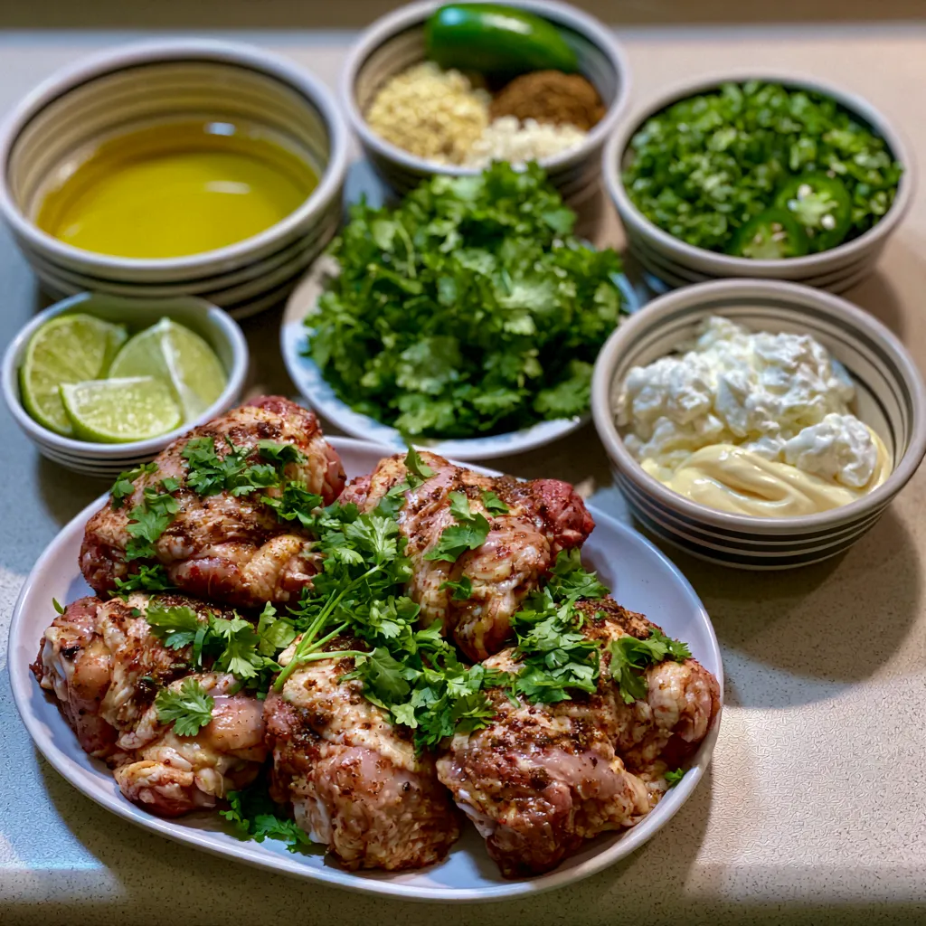 Flavorful Peruvian Chicken with Green Sauce