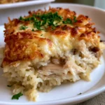 French Onion Chicken Rice Bake