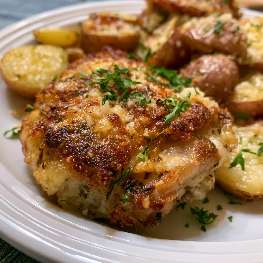 Garlic Parmesan Chicken & Potatoes