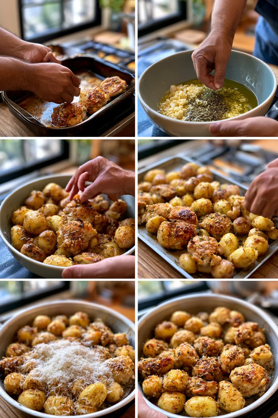 Garlic Parmesan Chicken & Potatoes