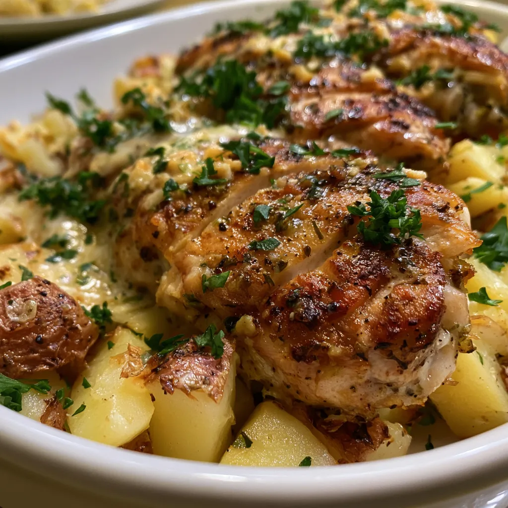 Garlic Parmesan Chicken and Potatoes