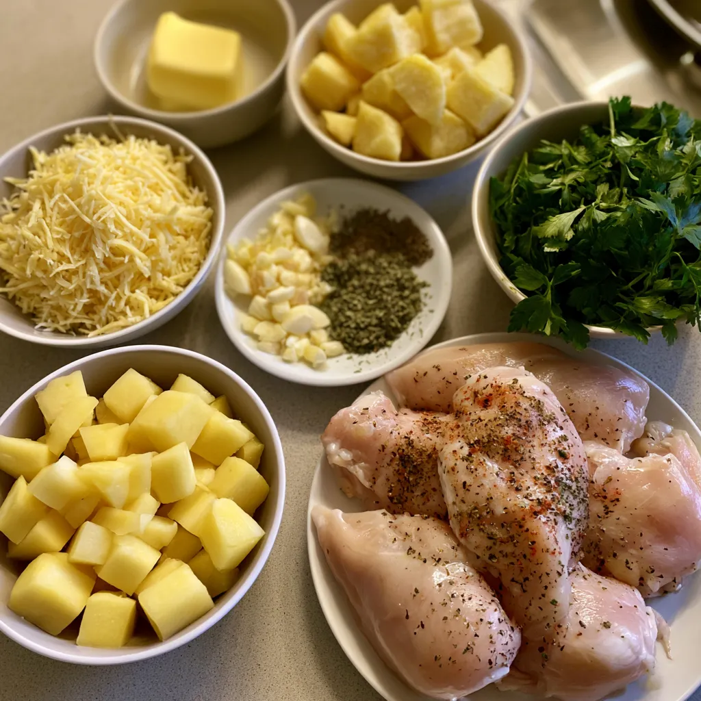 Garlic Parmesan Chicken and Potatoes