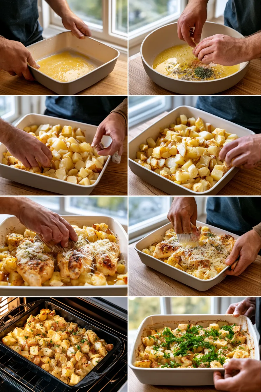 Garlic Parmesan Chicken and Potatoes