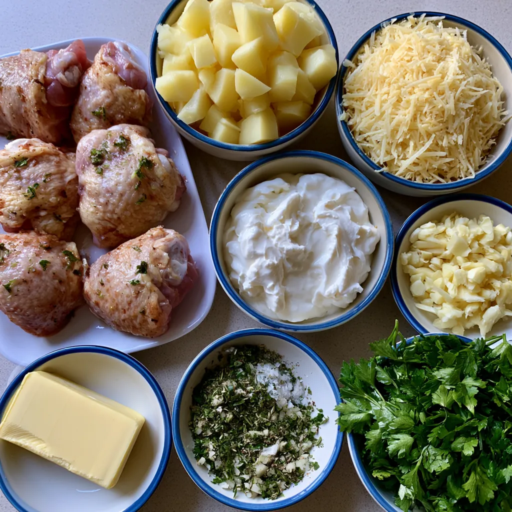 Garlic Parmesan Chicken and Potatoes