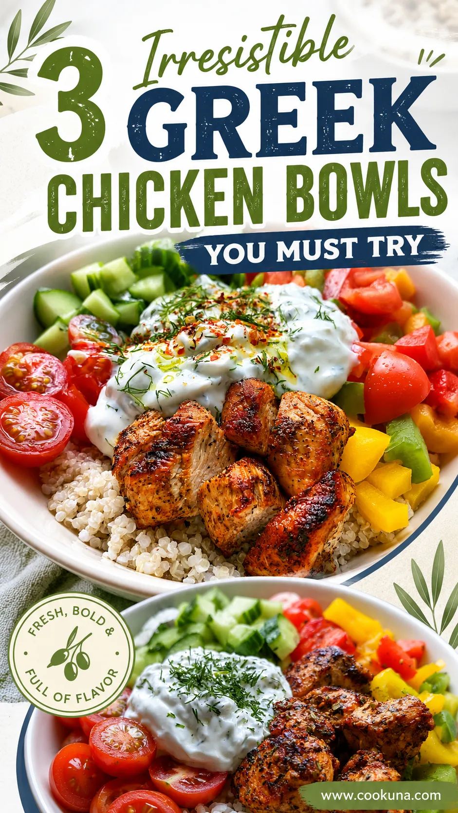 Greek Chicken Bowls