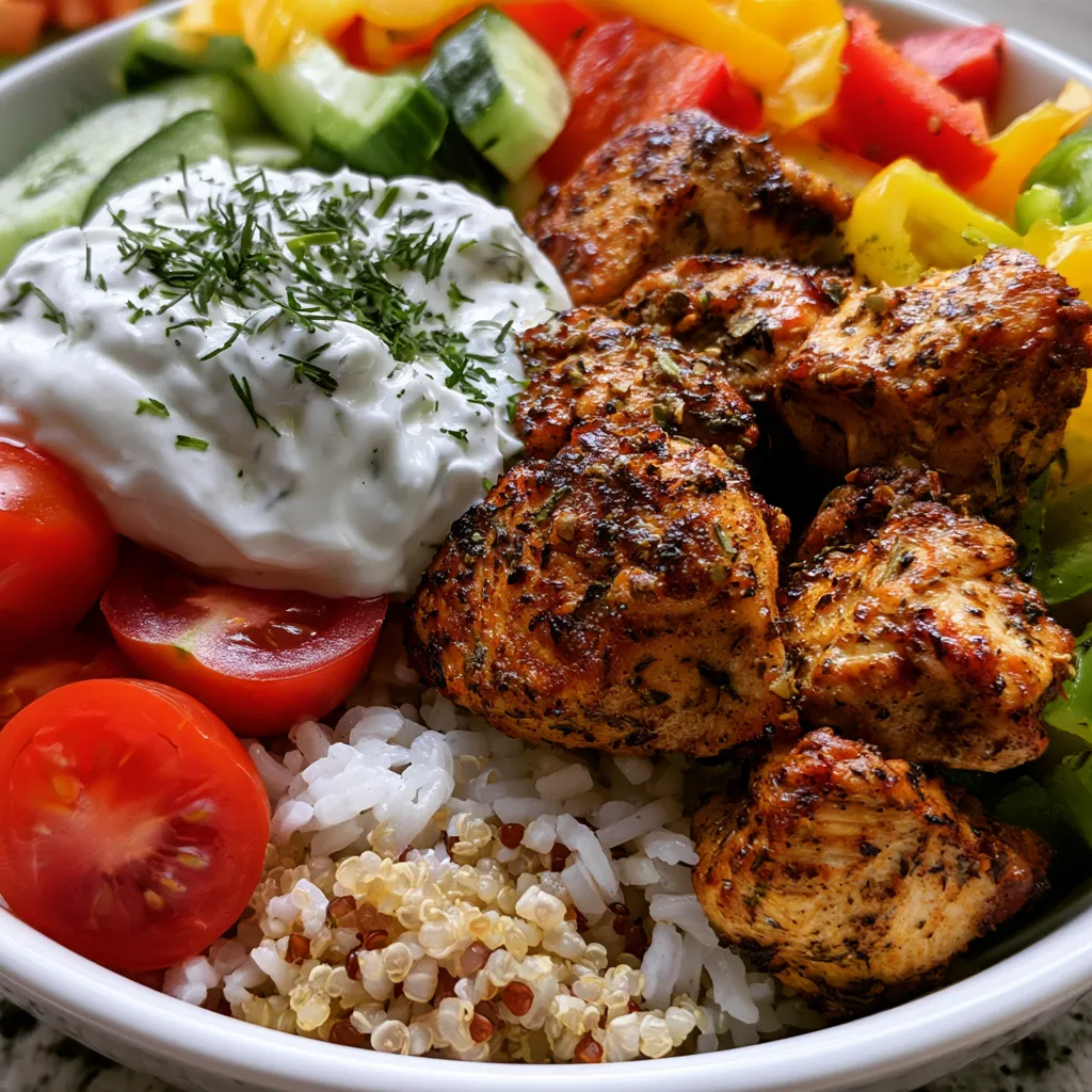 Greek Chicken Bowls