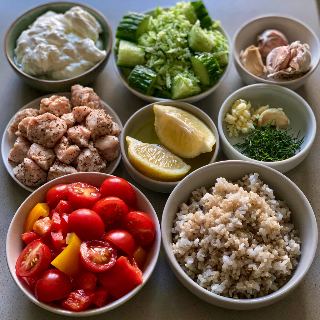 Greek Chicken Bowls