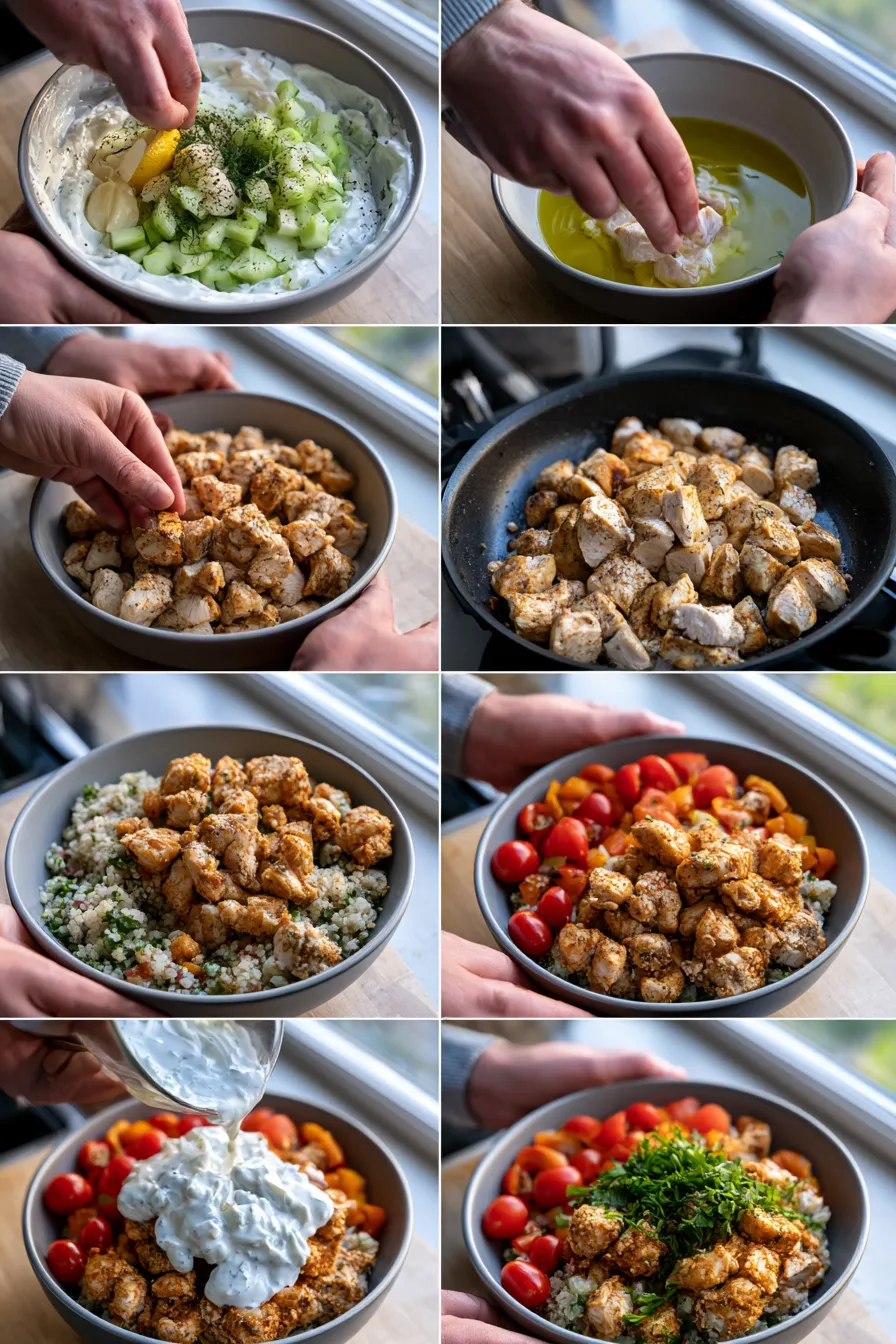 Greek Chicken Bowls