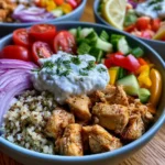 Greek Chicken Bowls with Tzatziki Sauce