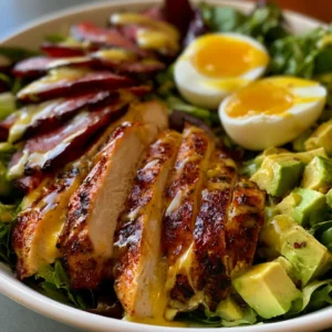 Grilled Chicken Cobb Salad with Honey Dijon Dressing