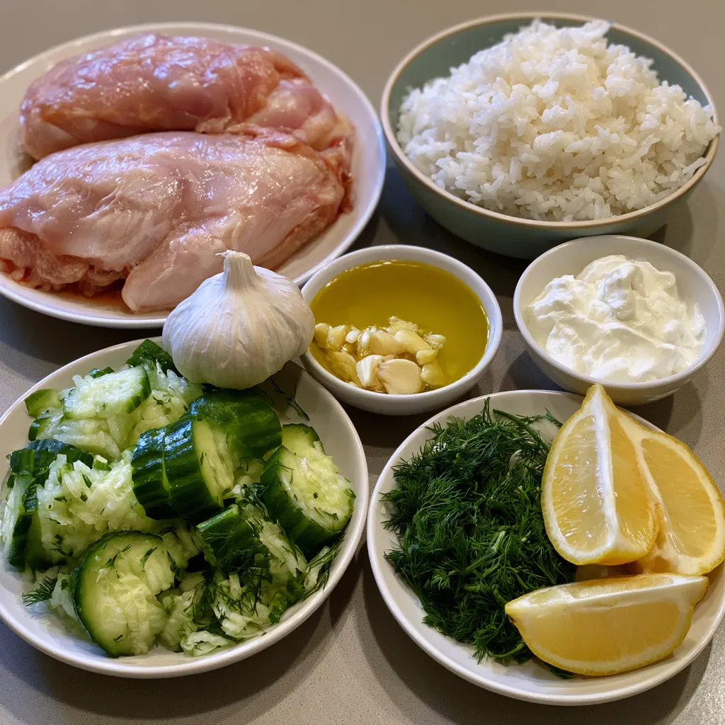 Grilled Chicken Tzatziki Bowl