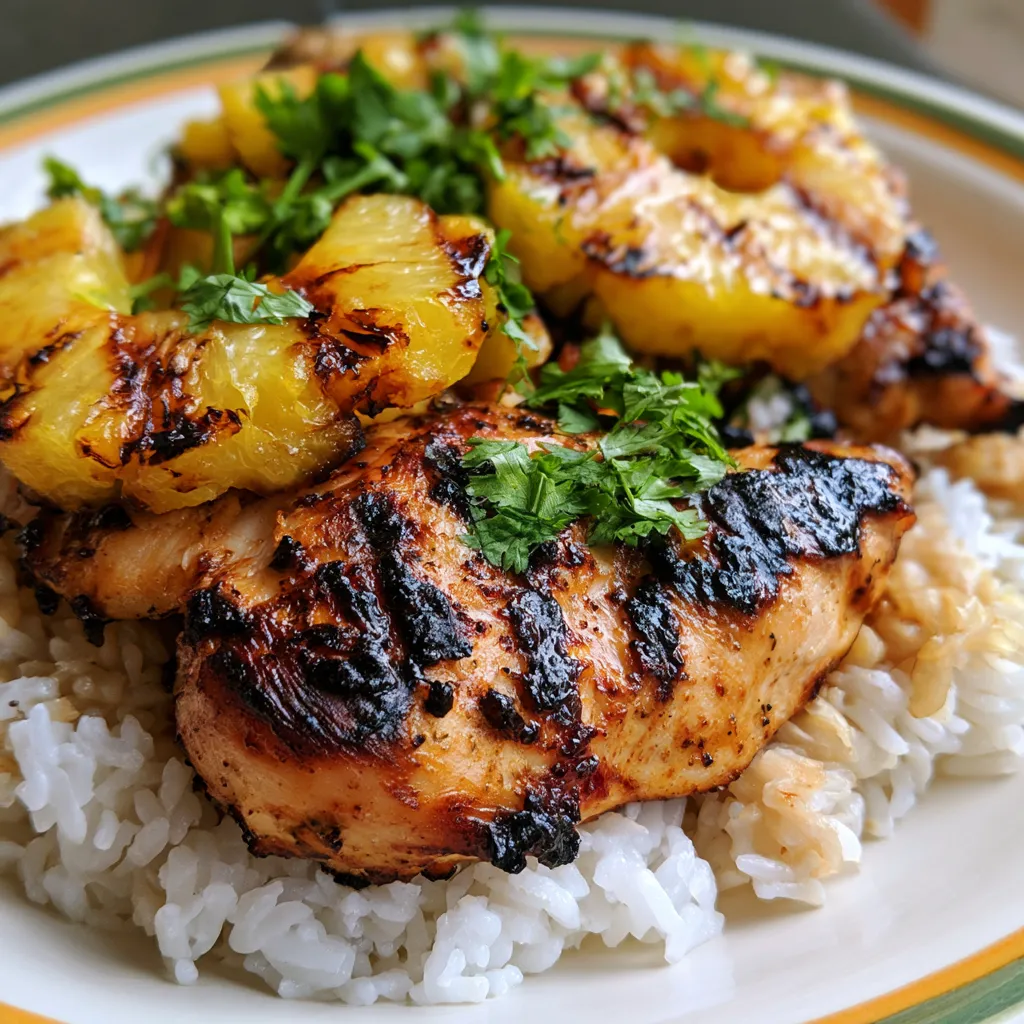 Hawaiian Chicken with Coconut Rice