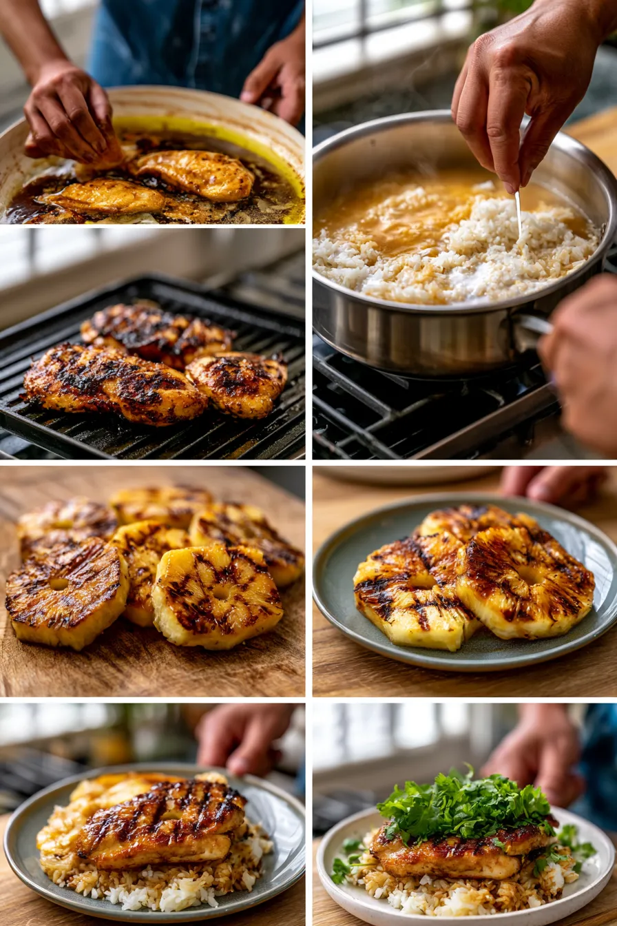 Hawaiian Chicken with Coconut Rice