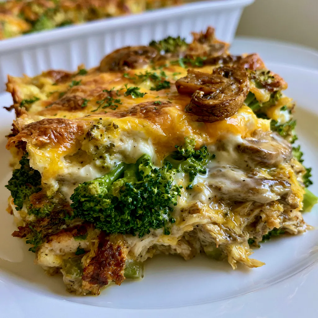 Healthier Broccoli Chicken Casserole
