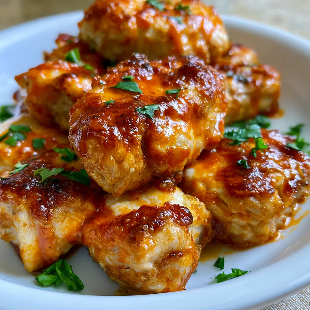 Healthy Low Carb Buffalo Chicken Bites