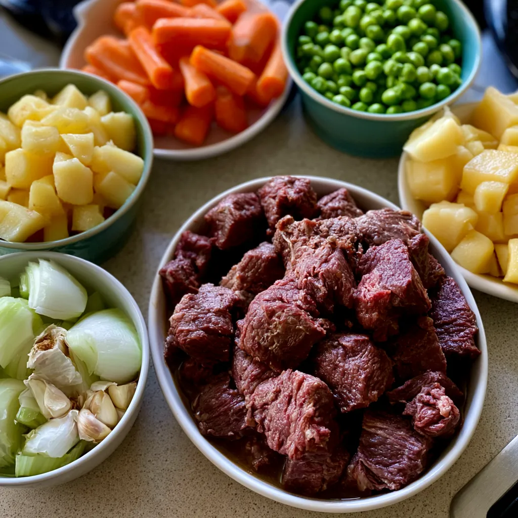 Hearty Beef Stew and Dumplings