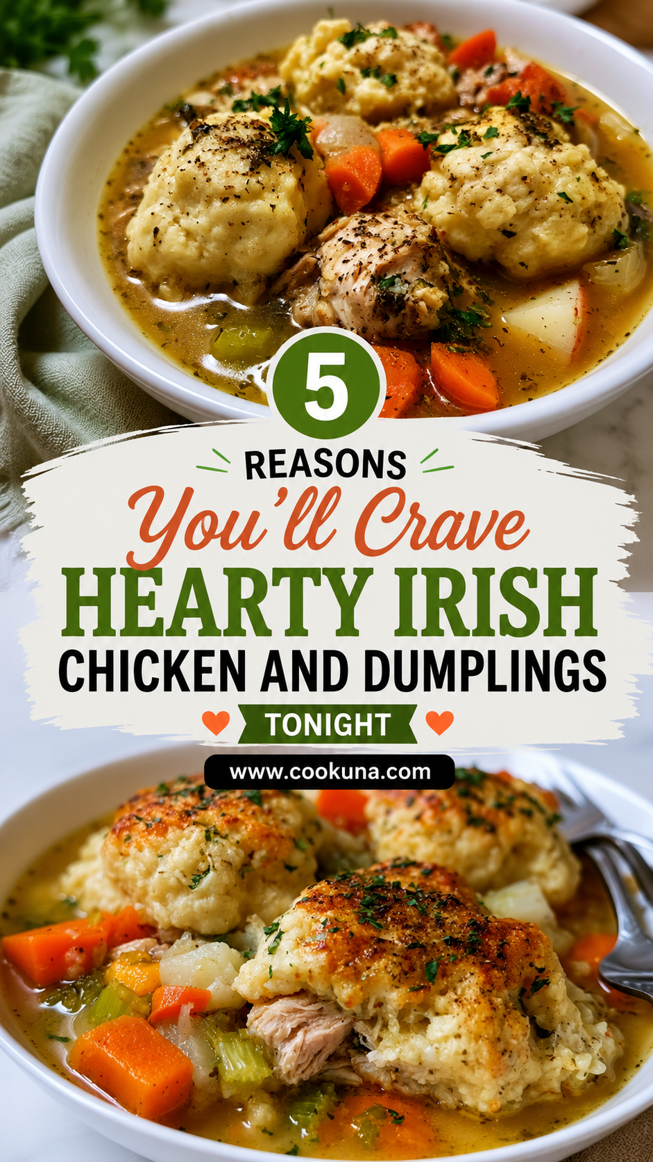 Hearty Irish Chicken and Dumplings