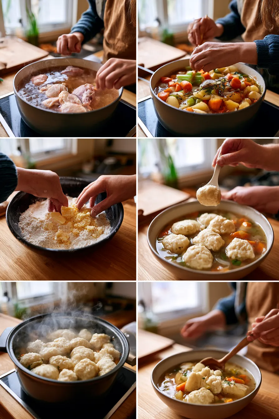 Hearty Irish Chicken and Dumplings