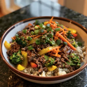 High Protein Beef Bowl