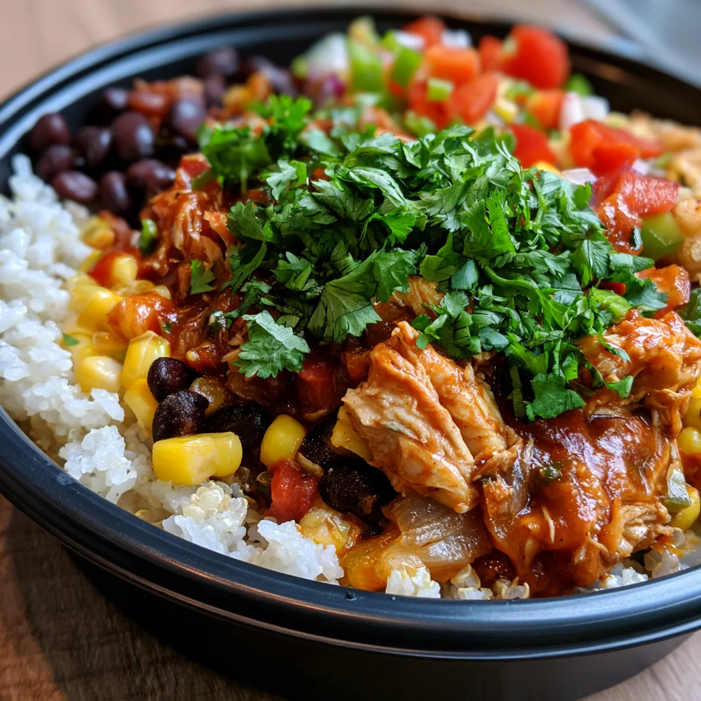 High-Protein Chicken Enchilada Bowls