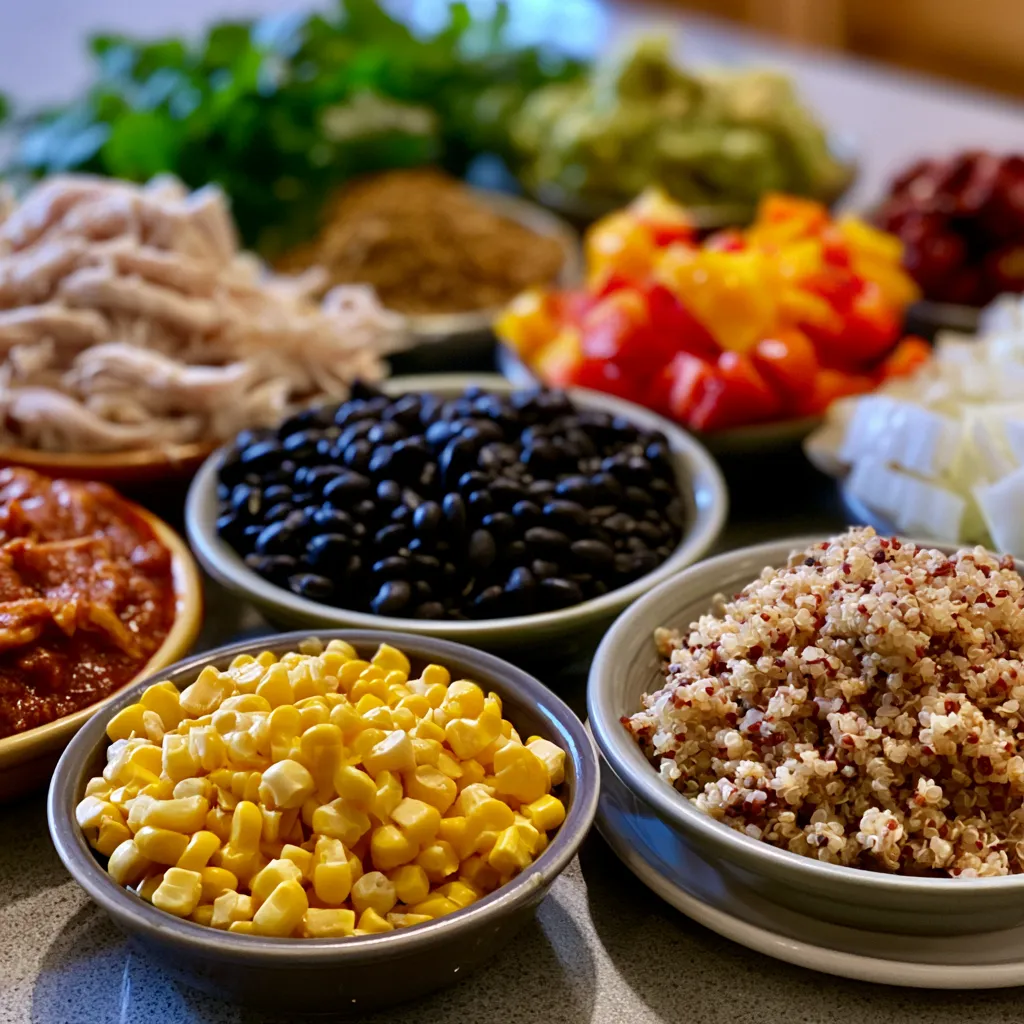High-Protein Chicken Enchilada Bowls