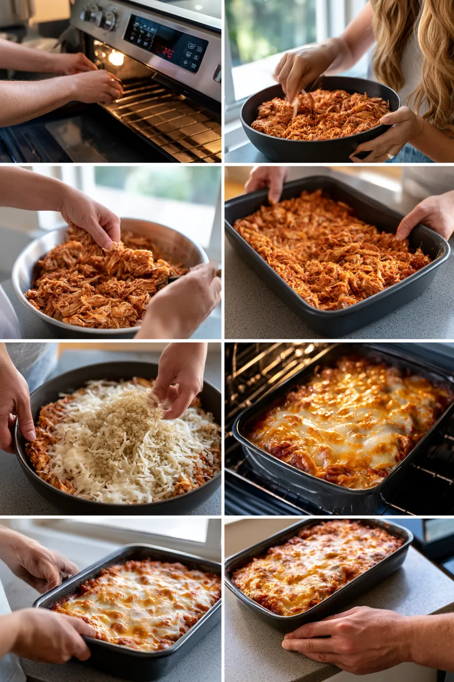 High Protein Chicken Parmesan Casserole