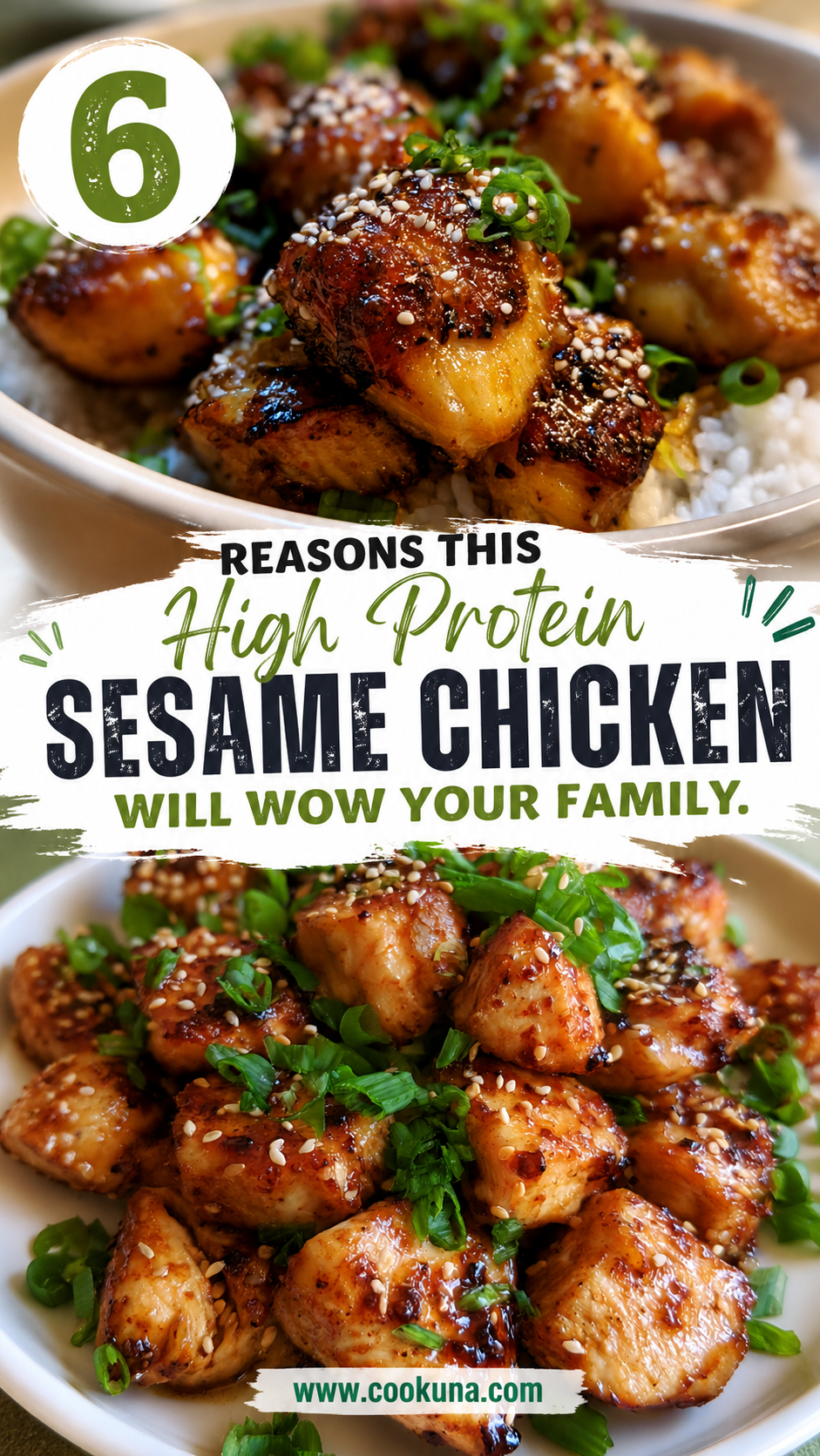 High Protein Sesame Chicken