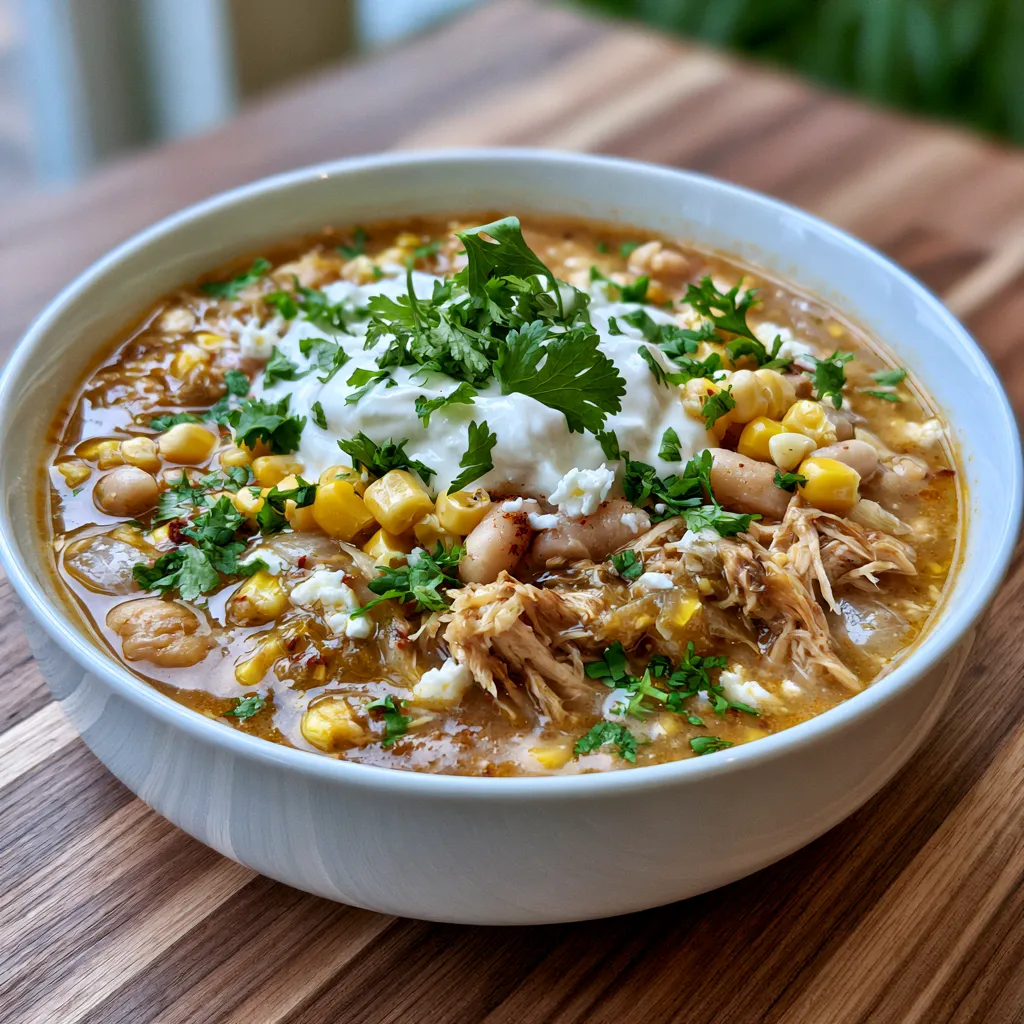 High Protein White Chicken Chili