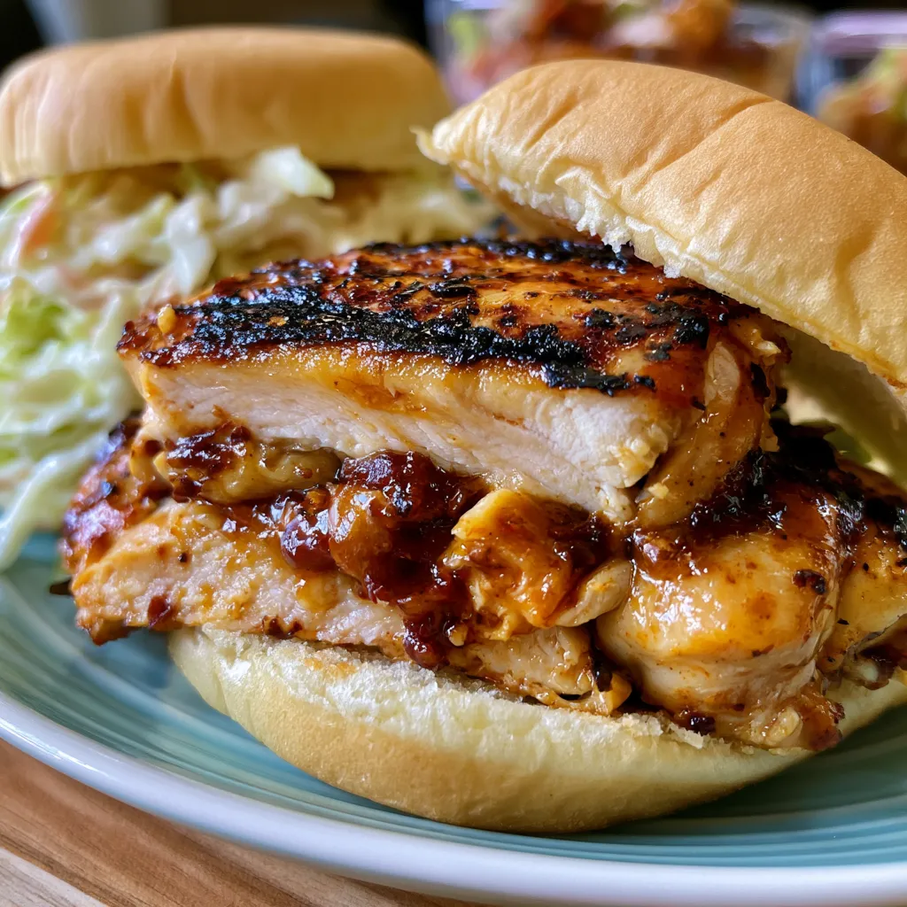 Honey Chipotle Garlic Chicken Sliders
