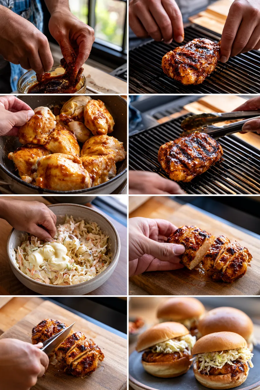 Honey Chipotle Garlic Chicken Sliders