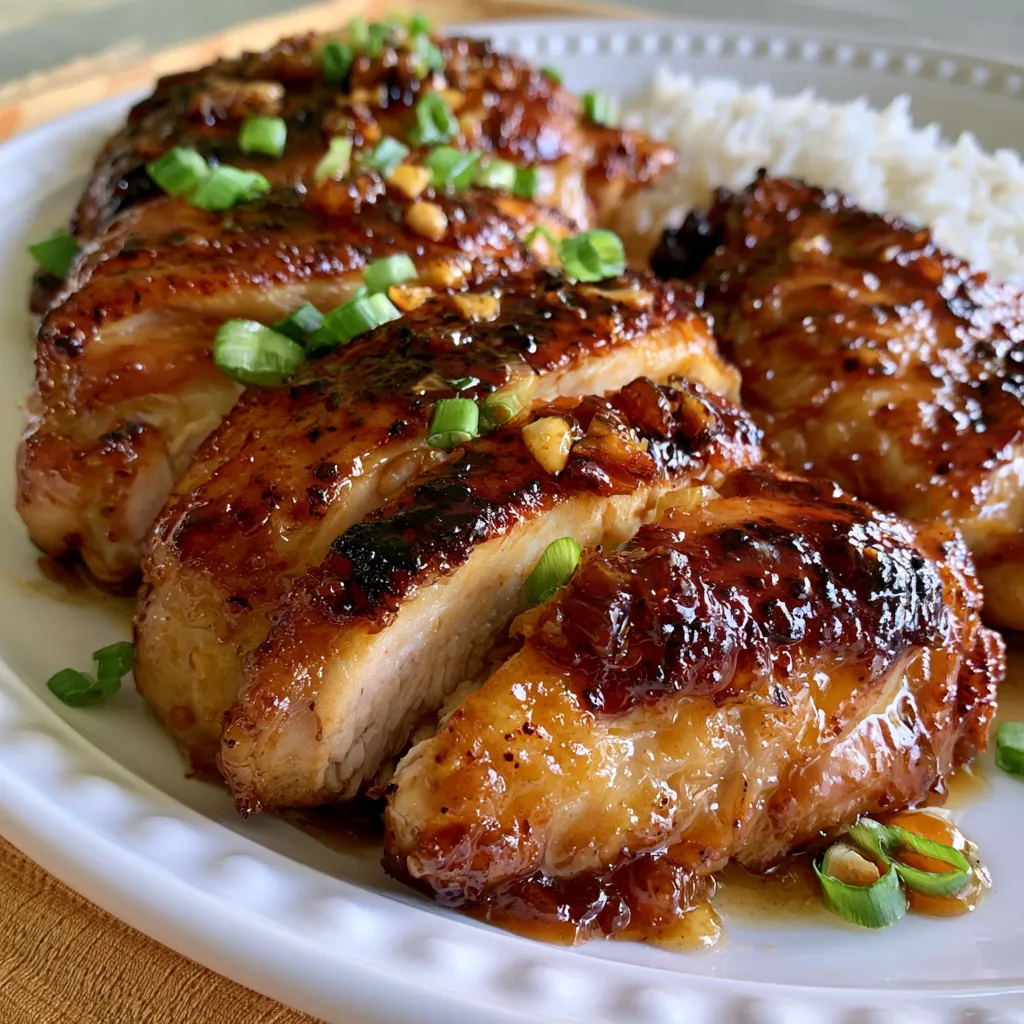 Honey Garlic Chicken Thighs