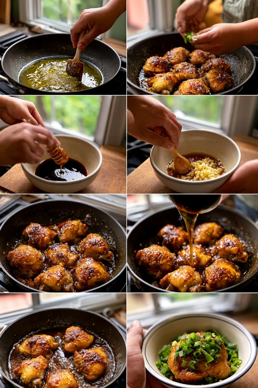Honey Garlic Chicken Thighs
