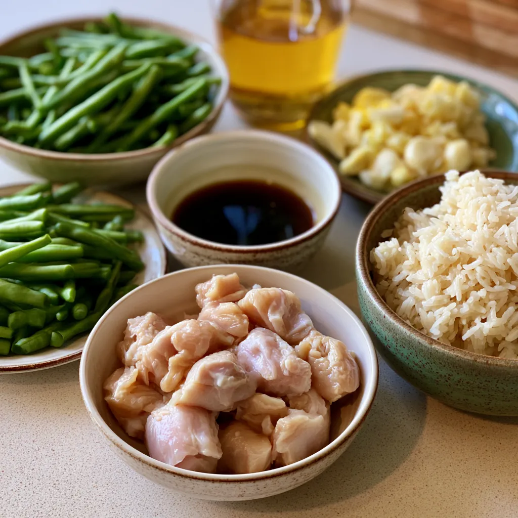 Honey Garlic Chicken and Green Beans