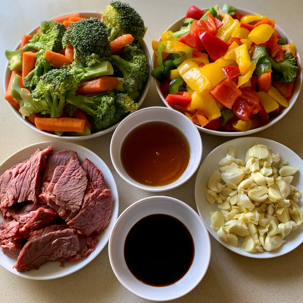 Honey Garlic Smoked Beef with Veggies