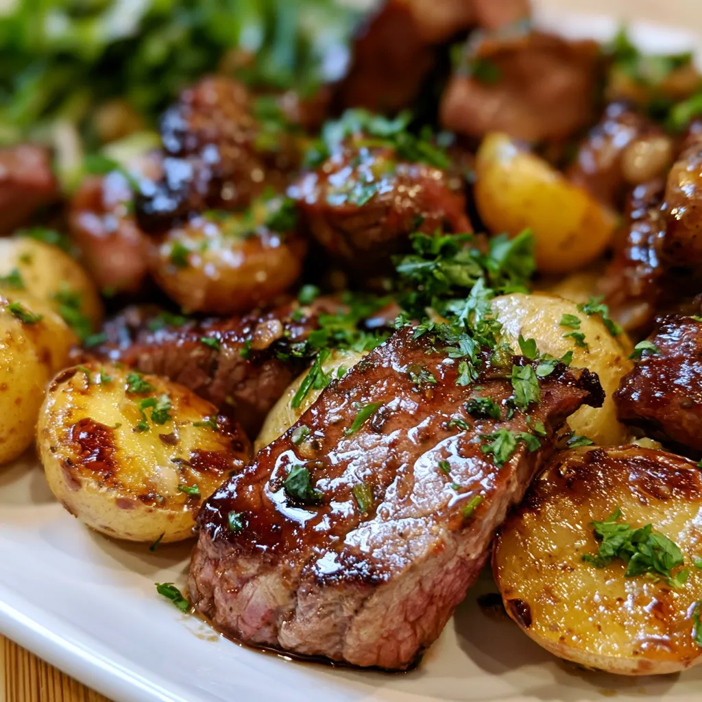 Honey Glazed Beef and Potatoes