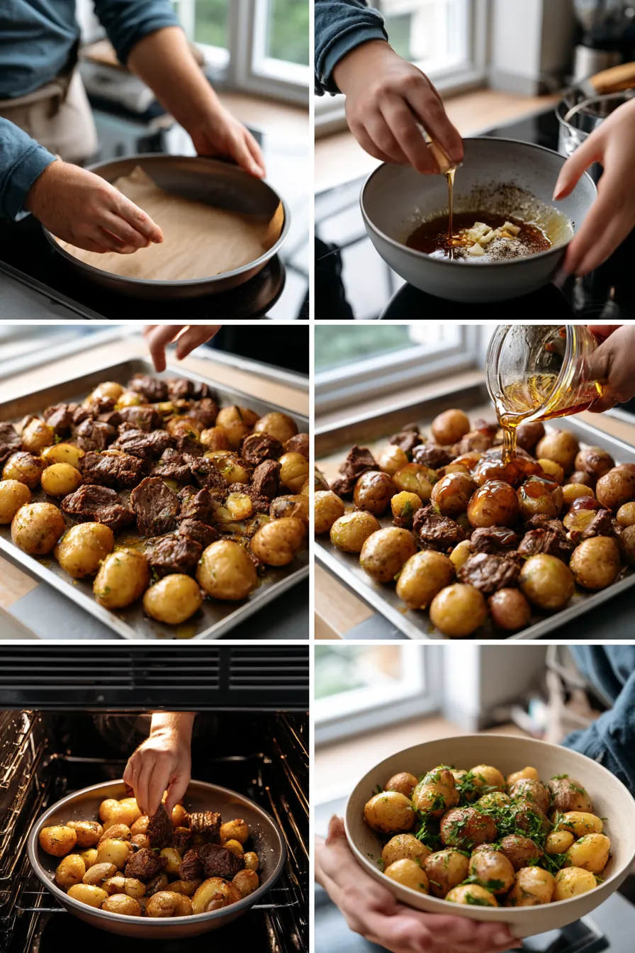 Honey Glazed Beef and Potatoes