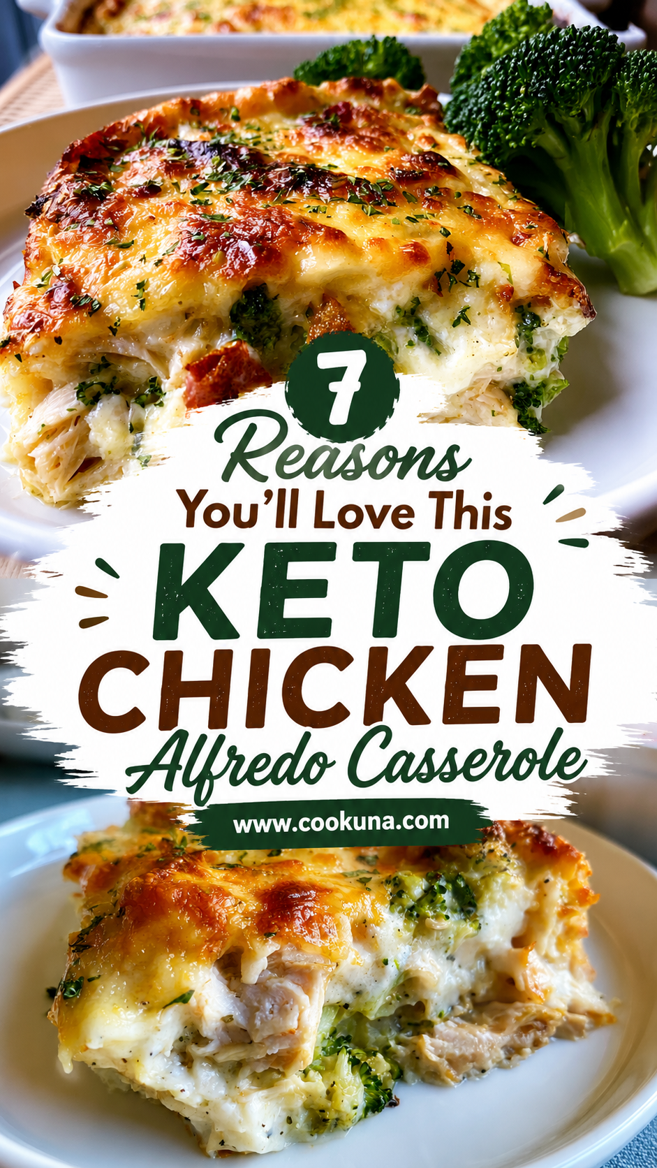 Keto Chicken Alfredo Casserole