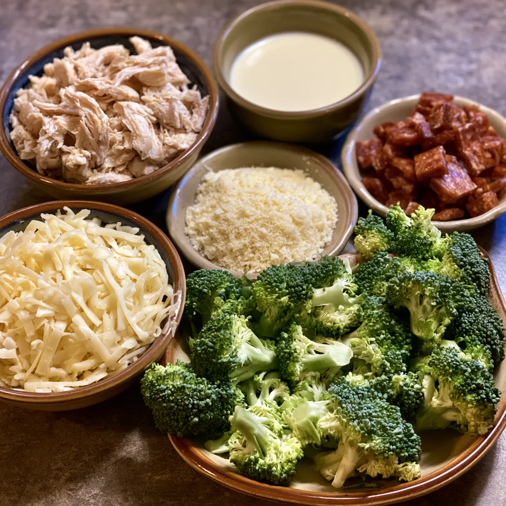 Keto Chicken Alfredo Casserole
