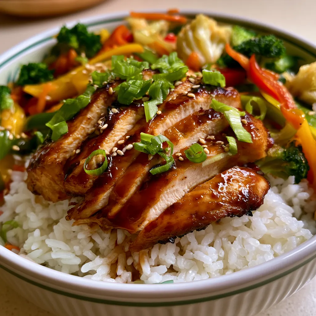 Korean BBQ Chicken Bowls