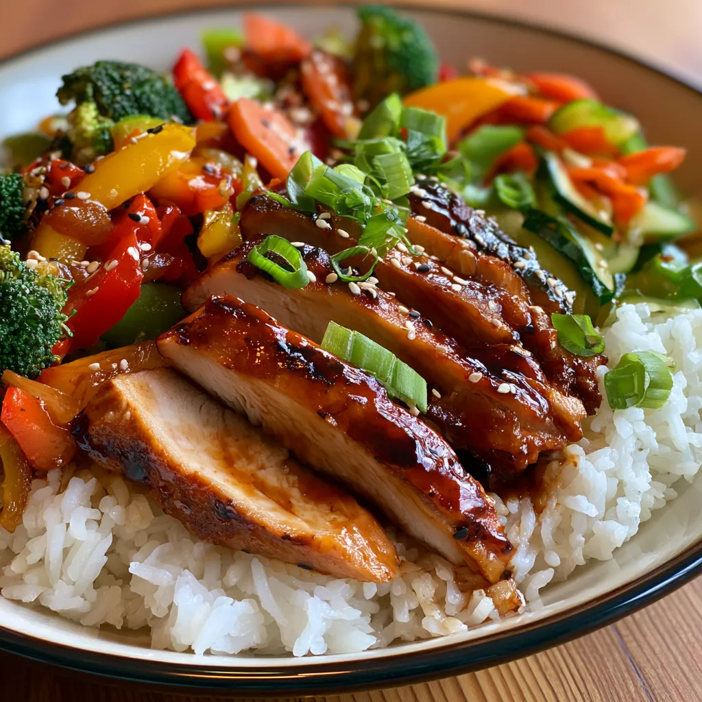 Korean BBQ Chicken Bowls