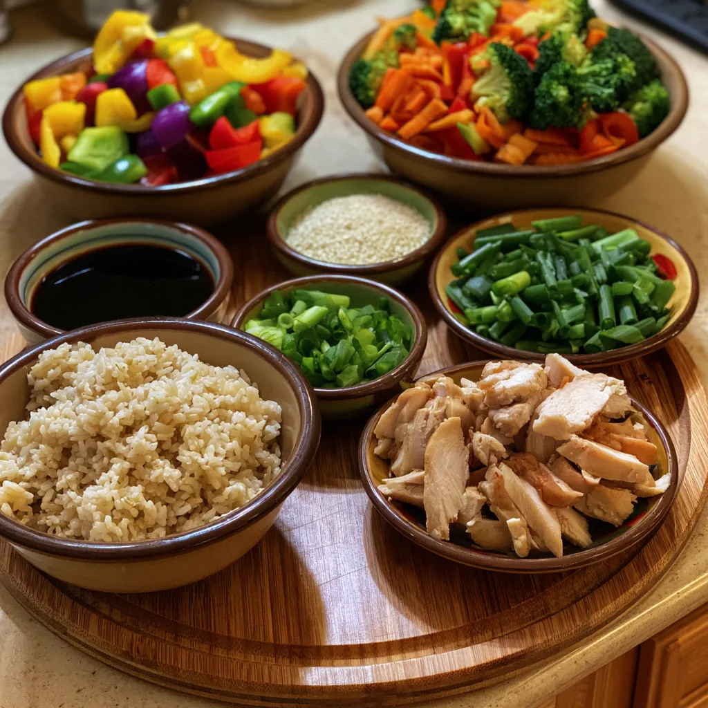 Korean BBQ Chicken Bowls