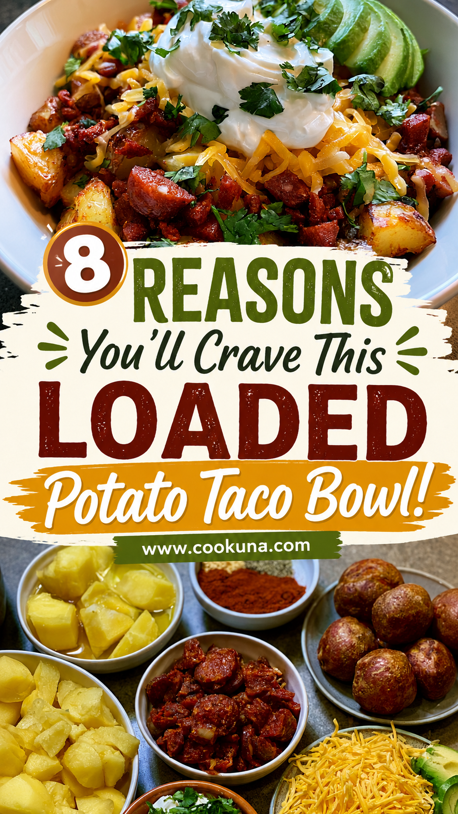 Loaded Potato Taco Bowl