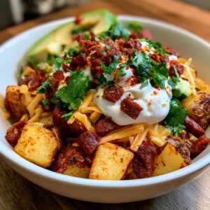 Loaded Potato Taco Bowl