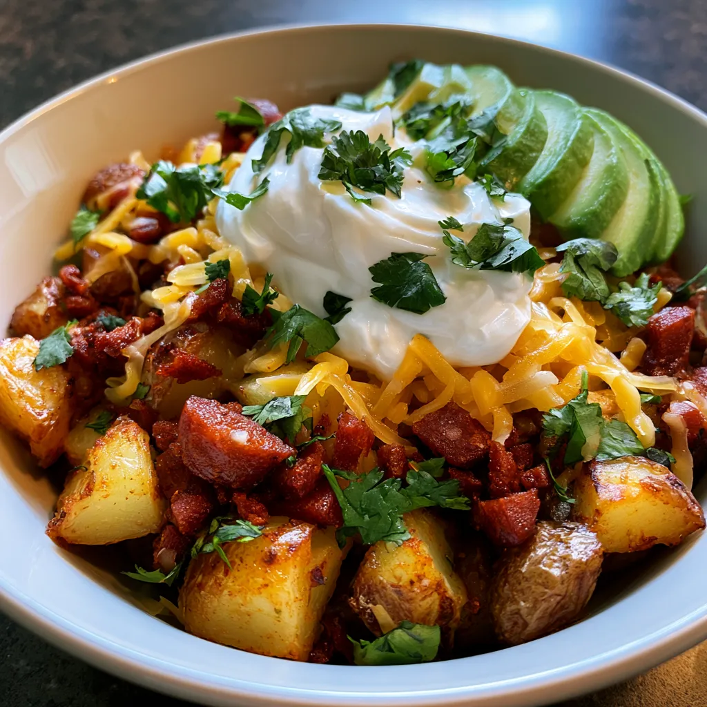 Loaded Potato Taco Bowl