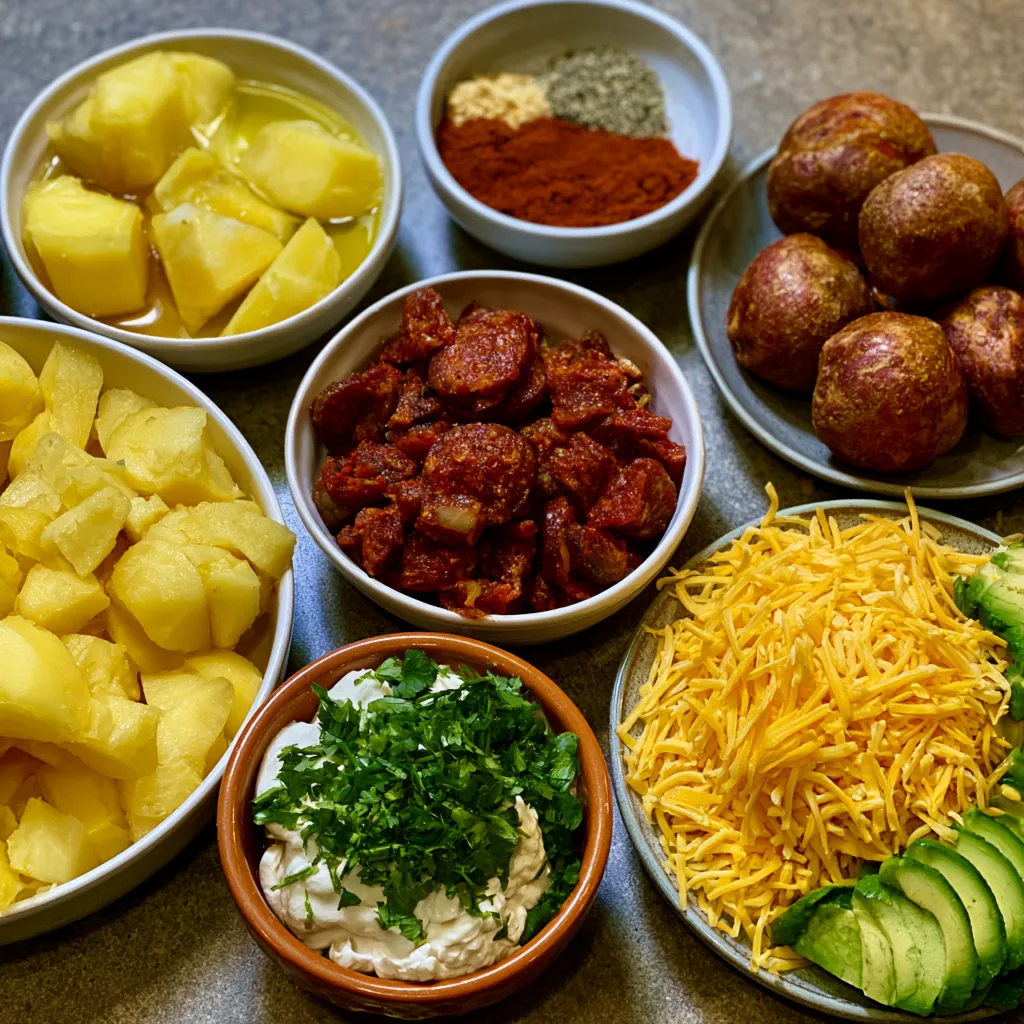 Loaded Potato Taco Bowl