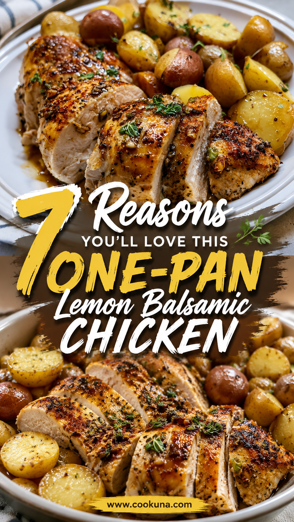 One-Pan Lemon Balsamic Chicken & Potatoes