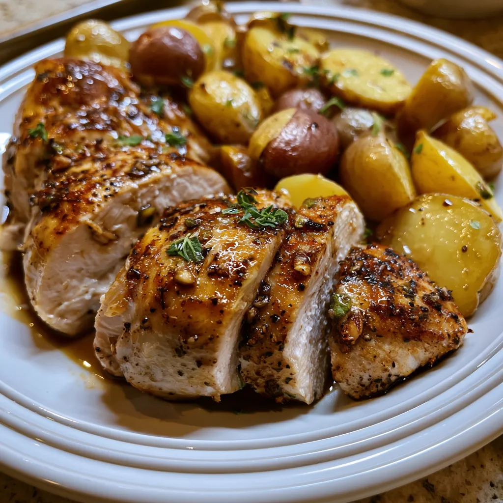 One-Pan Lemon Balsamic Chicken & Potatoes